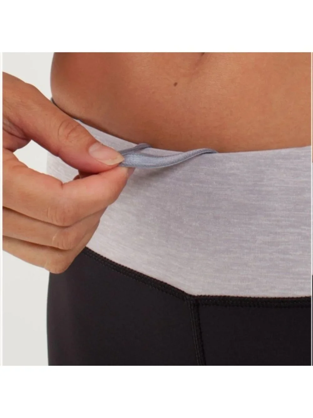 Lululemon Run: Fast And Free Crop Black / Metallic Silver / Coal